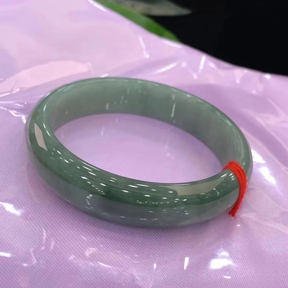 Jade Bangle Oil Green  - 516TM2