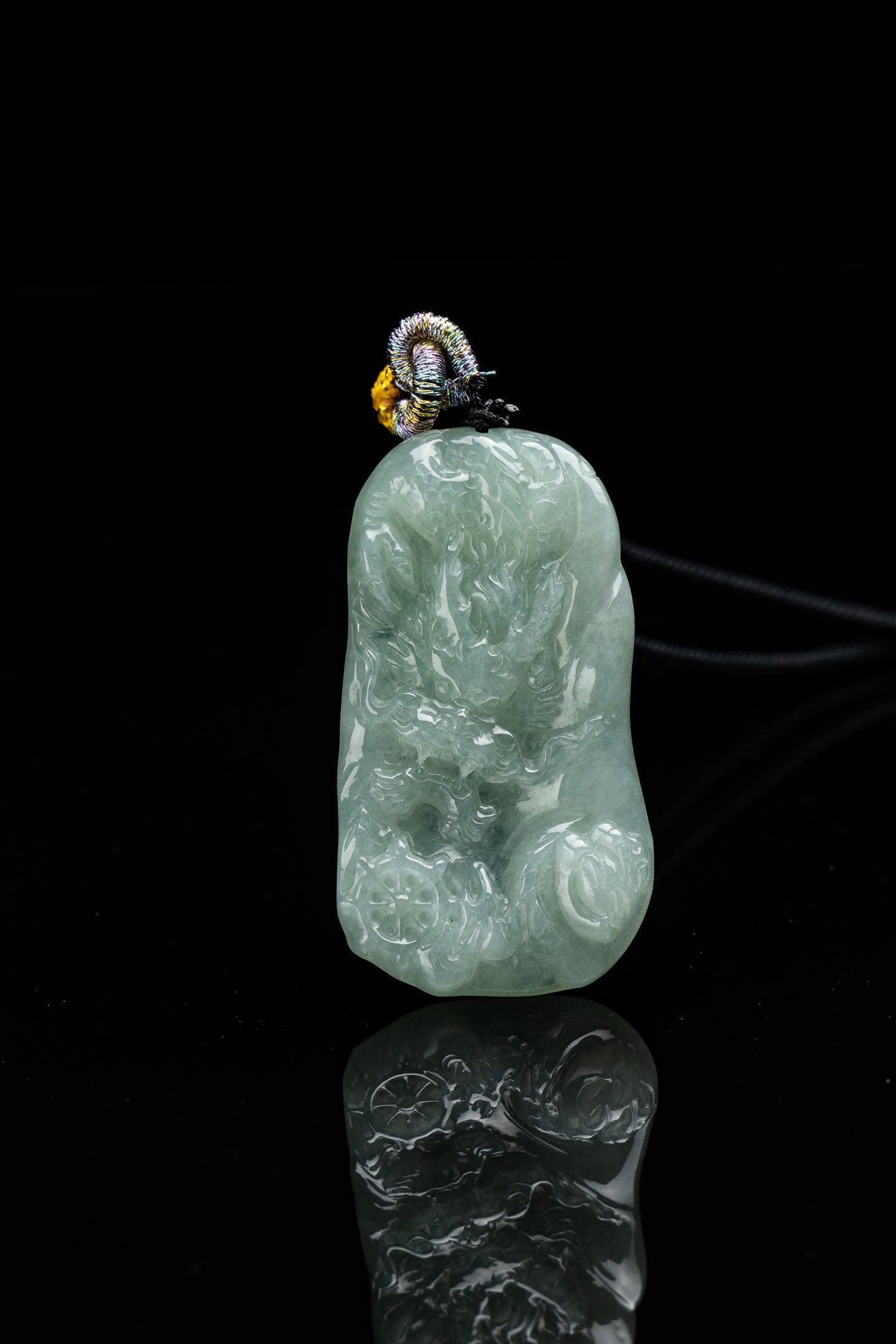 Jade Dragon Loong Pendant-565A5012