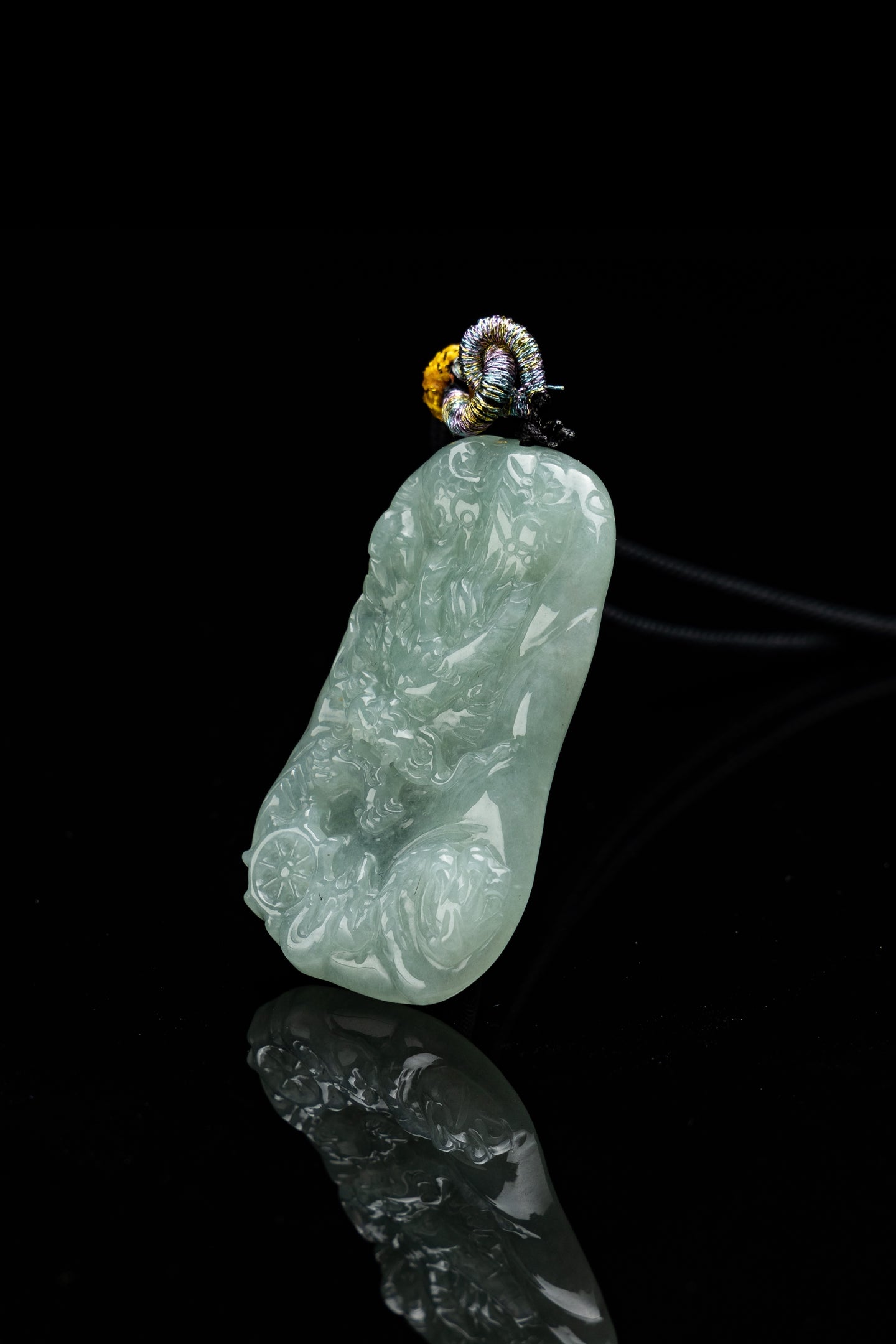 Jade Dragon Loong Pendant-565A5012