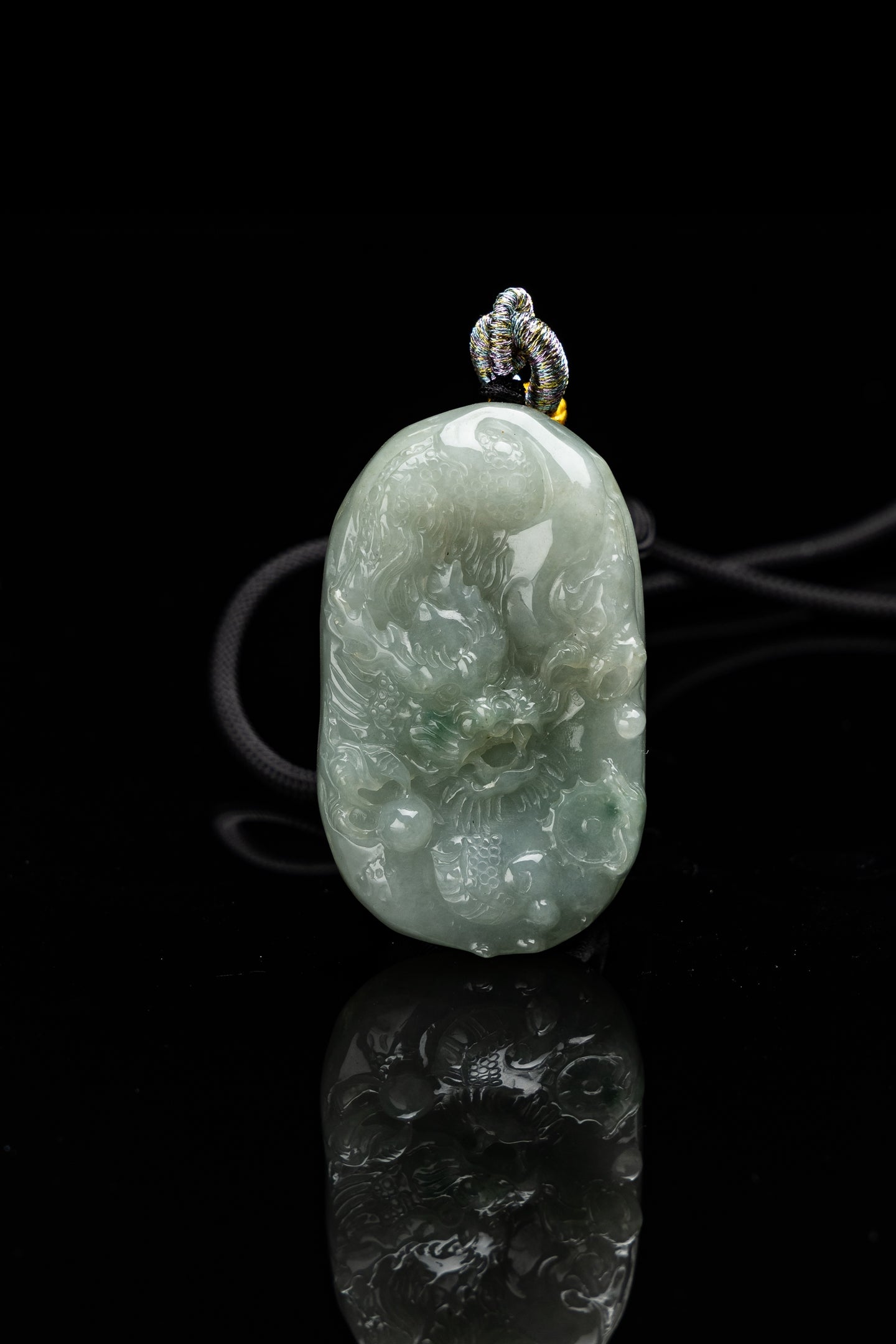 Jade Dragon Loong Pendant-565A5048