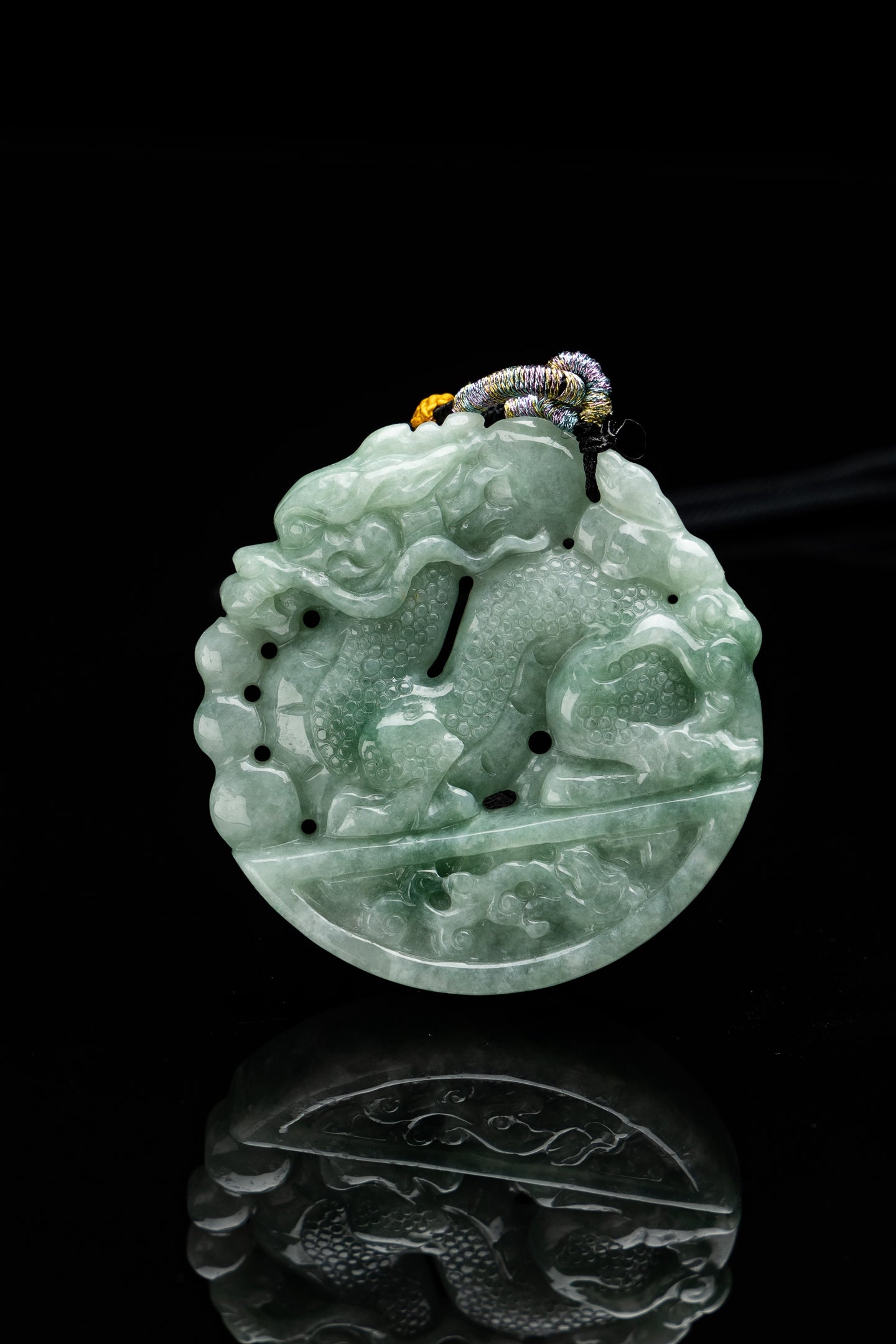 Jade Dragon Loong Pendant-565A5058