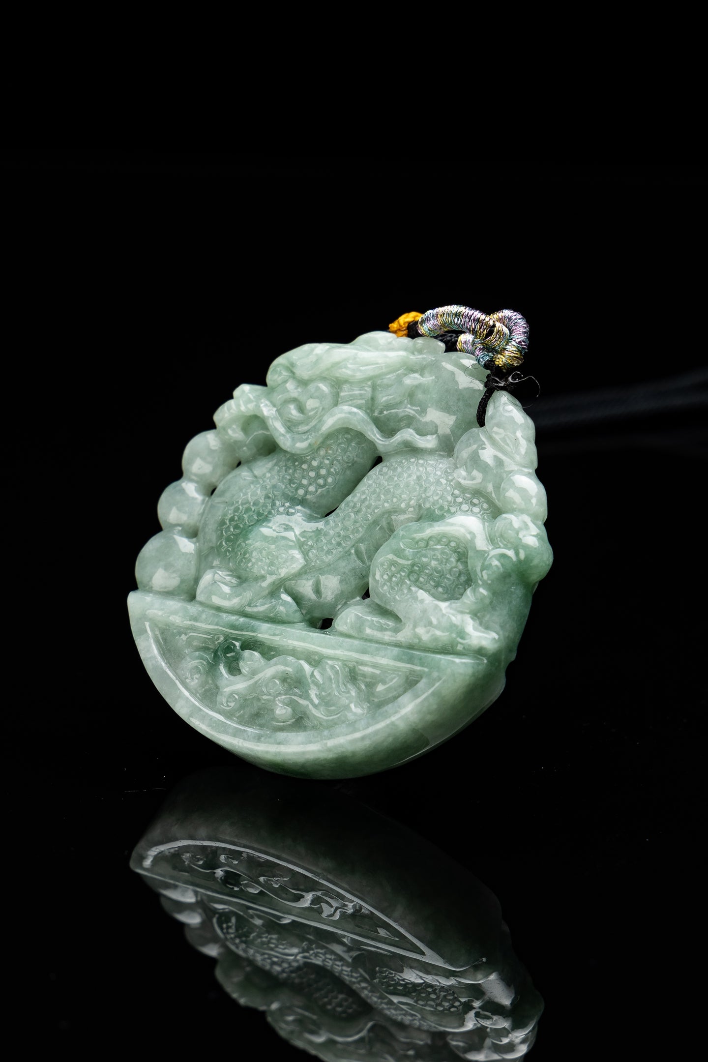 Jade Dragon Loong Pendant-565A5058