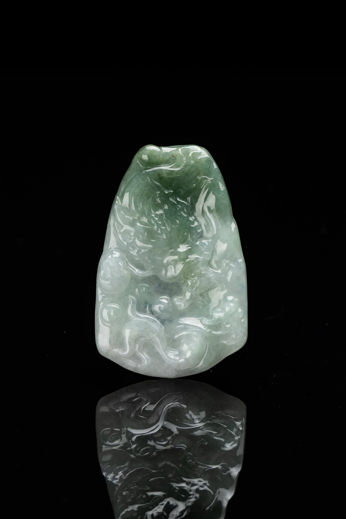 Jade Dragon Loong Pendant-565A5188