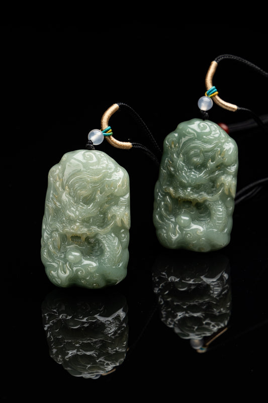 Jade Dragon Loong Pendant-565A5203