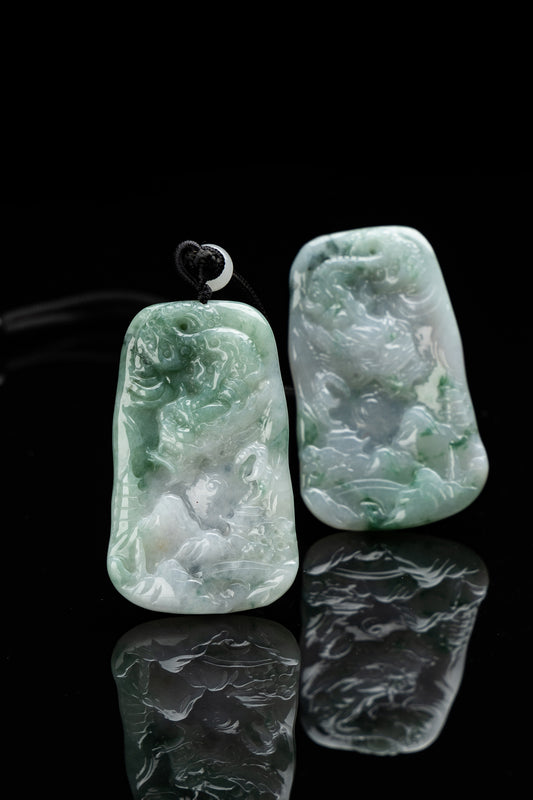 Jade Dragon Loong Pendant-565A5208