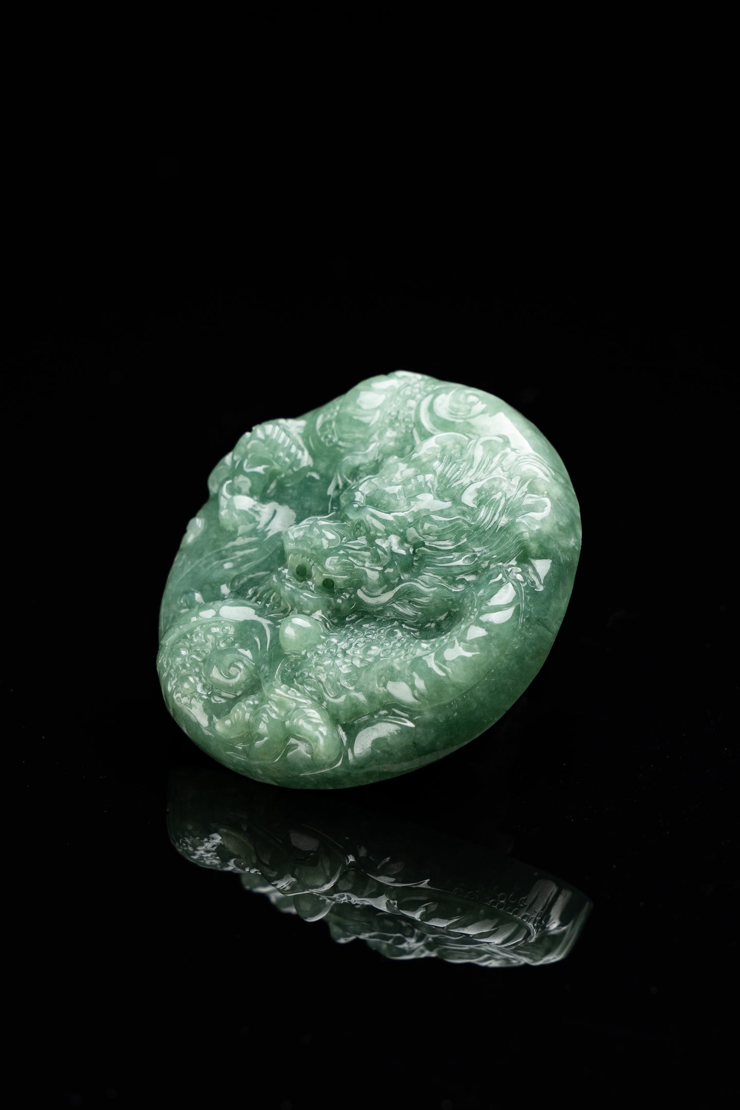 Jade Dragon Loong Pendant-565A5269